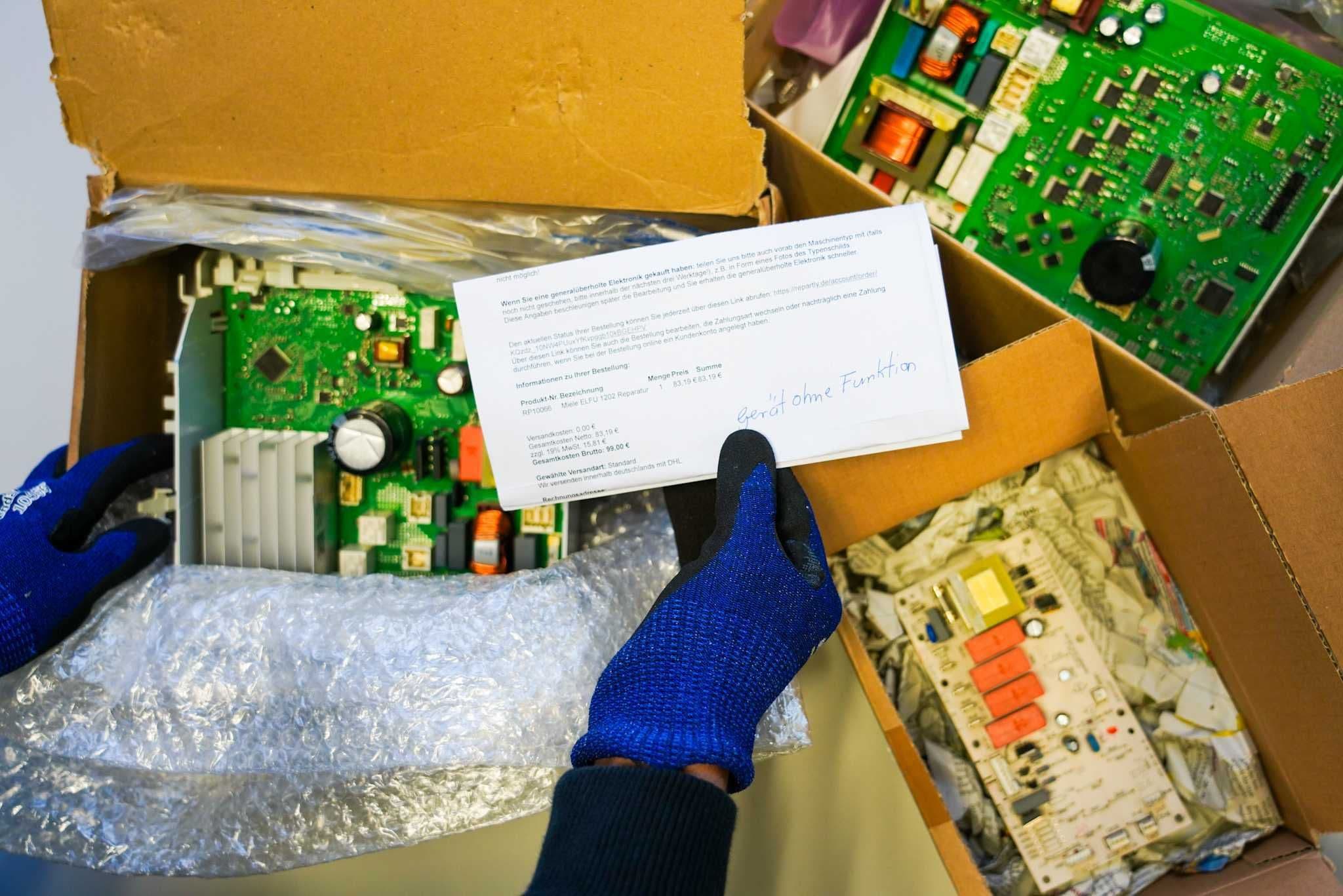 Einsendung einer defekten Elektronik